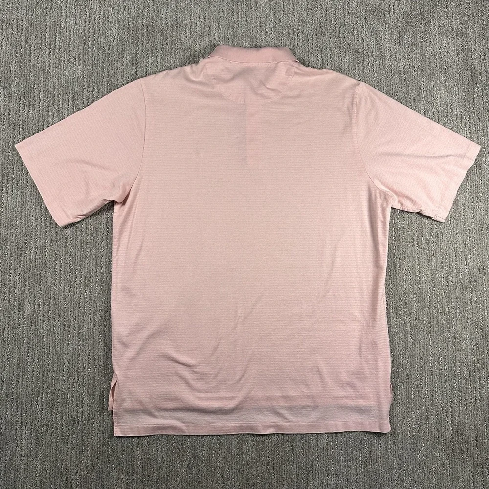 Vintage Polo Ralph Lauren Shirt Mens Large Golf Pink Pima‎ Cotton Pony Collar